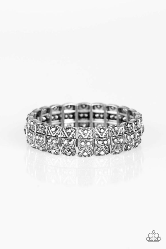Paparazzi Accessories Modern Magnificence Silver Bracelet - Pure Elegance by Kym