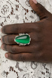 Paparazzi Accessories Fashion Fix  Mar 2021 Glimpses of Malibu Green Complete Set - Pure Elegance by Kym