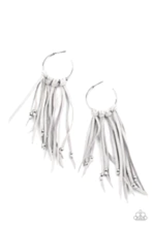 Paparazzi Jewelry No Place Like HOMESPUN - Silver Earrings - Pure Elegance by Kym