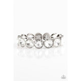 Paparazzi Jewelry Number One Knockout - White Bracelet - Pure Elegance by Kym
