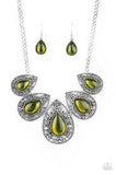 Paparazzi Accessories Opal Auras Green Necklace - Pure Elegance by Kym