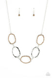 Paparazzi Jewelry Gritty Go-Getter - Brown Necklace - Pure Elegance by Kym