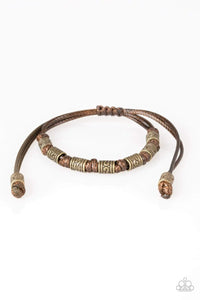 Paparazzi Accessories Port of Call Brown Bracelet - Pure Elegance by Kym