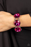 Paparazzi Jewelry Powerhouse Hustle - Pink Bracelet - Pure Elegance by Kym