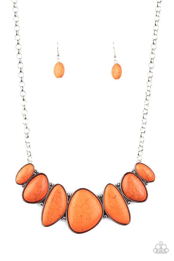 Paparazzi Accessories Primitive Orange Necklace - Pure Elegance by Kym