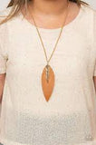 Paparazzi Accessories Quill Quest - Gold Necklace - Pure Elegance by Kym