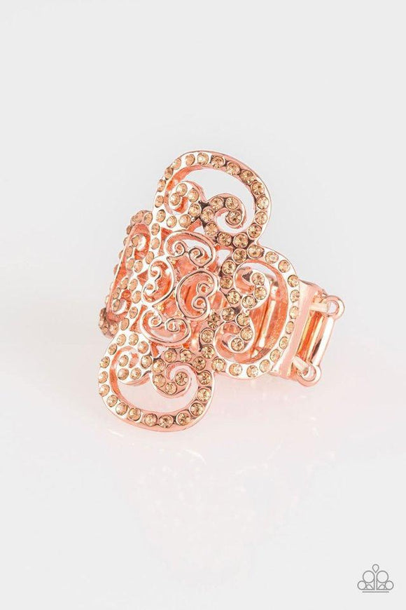 Paparazzi Jewelry Regal Regalia - Copper Ring - Pure Elegance by Kym