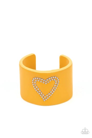 Paparazzi Jewelry Rodeo Romance - Yellow Bracelet - Pure Elegance by Kym