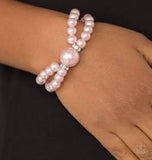 Paparazzi Accessories Romantic Redux Pink Bracelet - Pure Elegance by Kym