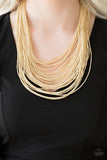 Paparazzi Jewelry Streaming Starlight - Gold Necklace - Pure Elegance by Kym