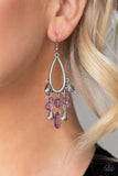 Paparazzi Accessories Summer Catch Purple Teardrop Earring - Pure Elegance by Kym