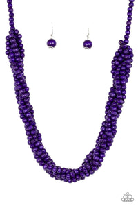 Paparazzi Accessories Tahiti Tropic Purple Necklace - Pure Elegance by Kym
