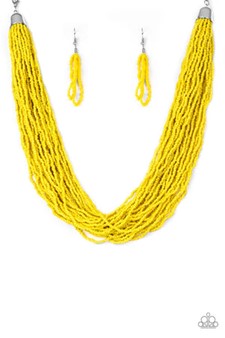 Paparazzi Jewelry The Show Must Congo On - Yellow Necklace - Pure Elegance by Kym