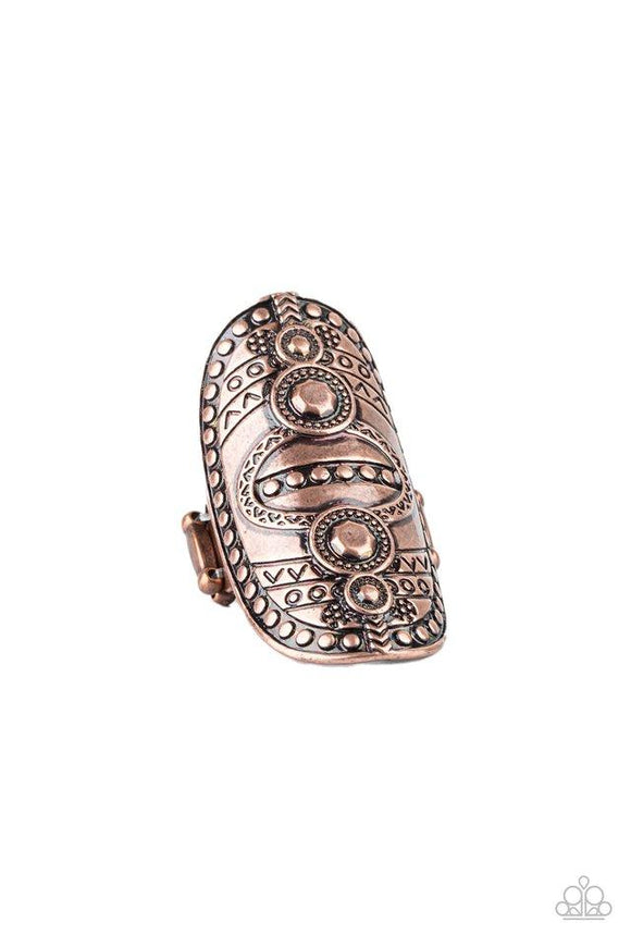 Paparazzi Jewelry Tiki Trail - Copper Ring - Pure Elegance by Kym