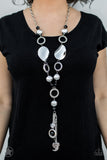 Paparazzi Jewelry Blockbuster - Total Eclipse of the Heart - Black Necklace - Pure Elegance by Kym