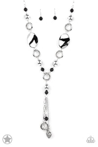 Paparazzi Jewelry Blockbuster - Total Eclipse of the Heart - Black Necklace - Pure Elegance by Kym