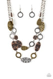 Paparazzi Jewelry Trippin' On Texture - Multi Necklace - Pure Elegance by Kym