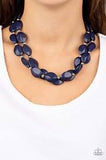 Paparazzi Accessories Two-Story Stunner Blue Necklace - Pure Elegance by Kym