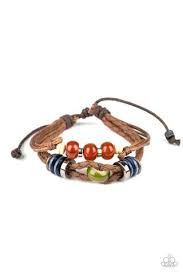 Paparazzi Accessories Unchartered Territory Brown Urban Bracelet - Pure Elegance by Kym