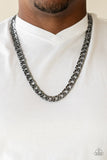 Paparazzi Accessories Undefeated Men's Black Necklace - Pure Elegance by Kym