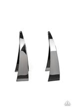 Paparazzi Accessories Underestimated Edge Black Post Earrings - Pure Elegance by Kym