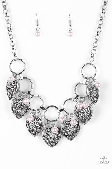Paparazzi Jewelry Very Valentine - Pink Necklace - Pure Elegance by Kym