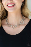 Paparazzi Accessories Vintagely Valentine Silver Necklace - Pure Elegance by Kym