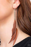 Paparazzi Accessories West Side Western Brown Earring - Pure Elegance by Kym