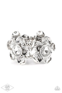 Paparazzi Jewelry Empire Diamond Encore - Zi Collection 2013 - White Bracelet - Pure Elegance by Kym