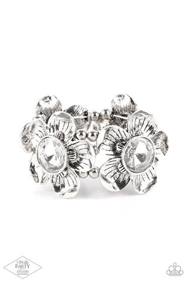 Paparazzi Jewelry Empire Diamond Encore - Zi Collection 2013 - White Bracelet - Pure Elegance by Kym