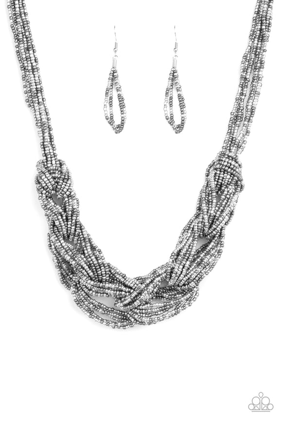 Paparazzi Accessories City Catwalk Silver Necklace - Pure Elegance by Kym