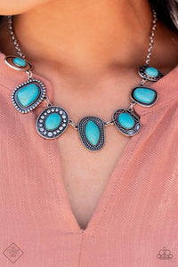 Paparazzi Jewelry Fashion Fix  Oct 2021 - Simply Santa Fe - Blue Complete Set - Pure Elegance by Kym