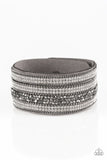 Paparazzi Accessories Really Rock Band Silver Bracelet - Pure Elegance by Kym