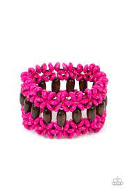 Paparazzi Jewelry Bali Beach Retreat - Pink Bracelet - Pure Elegance by Kym