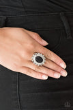 Paparazzi Jewelry BAROQUE The Spell - Black Ring - Pure Elegance by Kym
