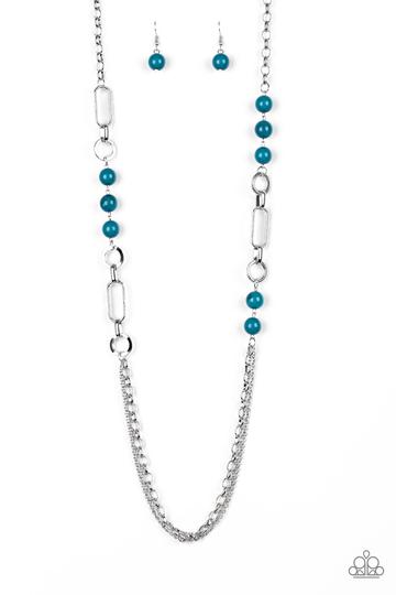 Paparazzi Jewelry Paparazzi CACHE Me Out - Blue Necklace - Pure Elegance by Kym