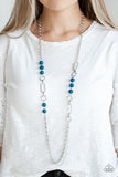 Paparazzi Jewelry Paparazzi CACHE Me Out - Blue Necklace - Pure Elegance by Kym