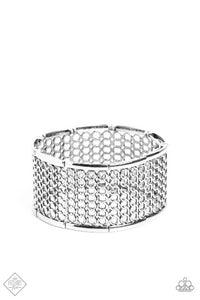 Paparazzi Jewelry Camelot Couture - Silver Bracelet - Pure Elegance by Kym