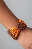 Paparazzi Accessories Tropical Sanctuary Orange Bracelet - Pure Elegance by Kym