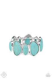 Paparazzi Accessories Feel at Homestead Blue Bracelet - Pure Elegance by Kym