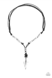 Paparazzi Accessories Keep your Arrow Head Up Black Necklace - Pure Elegance by Kym