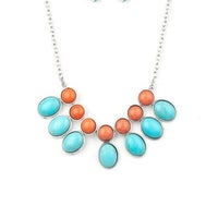 Paparazzi Accessories Environmental Impact - Blue Necklace - Pure Elegance by Kym