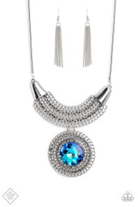 Paparazzi Jewelry Excalibur Extravagance - Blue Necklace - Pure Elegance by Kym