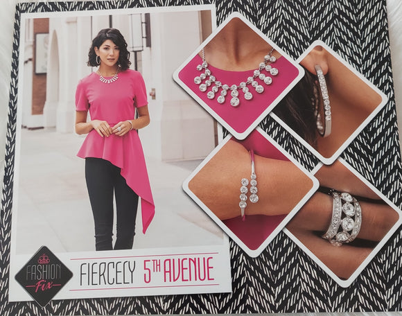 Paparazzi Accessories Fashion Fix  Feb 2021 Fiercely 5th Avenue Complete Set - Pure Elegance by Kym
