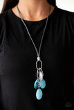 Paparazzi Jewelry Fundamentally Flirtatious - Blue Necklace - Pure Elegance by Kym