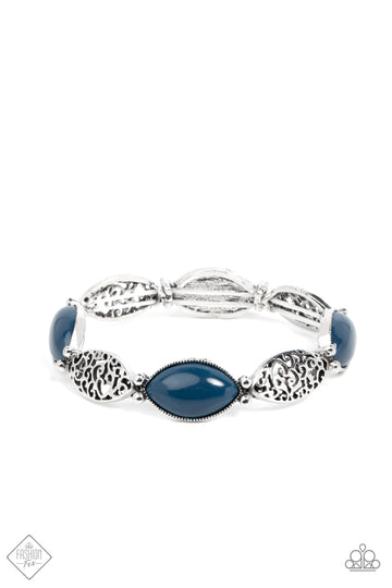 Paparazzi Jewelry Garden Rendezvous - Blue Bracelet - Pure Elegance by Kym