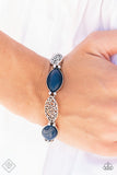 Paparazzi Jewelry Garden Rendezvous - Blue Bracelet - Pure Elegance by Kym