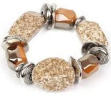 Paparazzi Jewelry Blockbuster Glaze of Glory - Brown Bracelet - Pure Elegance by Kym