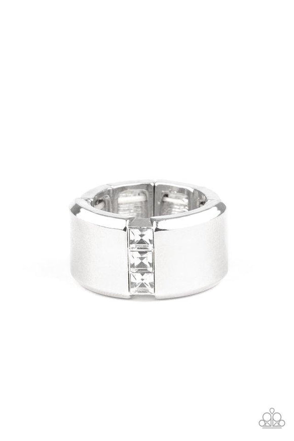 Paparazzi Jewelry The Graduate - White Ring - Pure Elegance by Kym