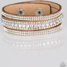 Paparazzi Jewelry Harlem Hustle - Brown Urban Bracelet - Pure Elegance by Kym
